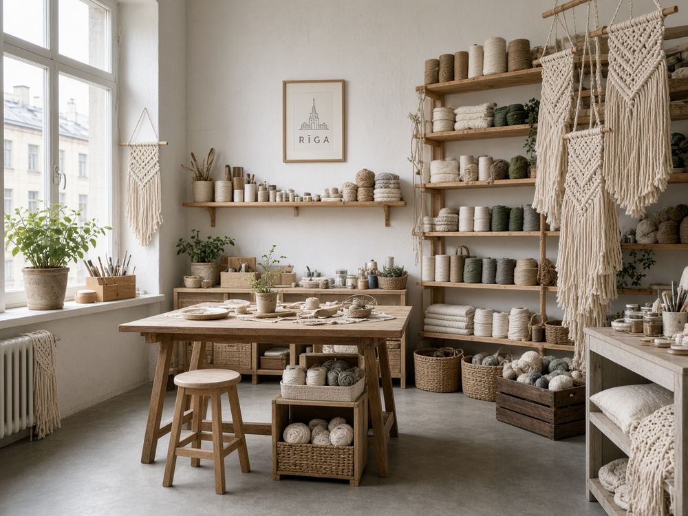 About the Macrame / fiber craft workshop studio at Golden Harbor Atelier