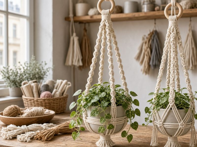 Plant hangers at Golden Harbor Atelier